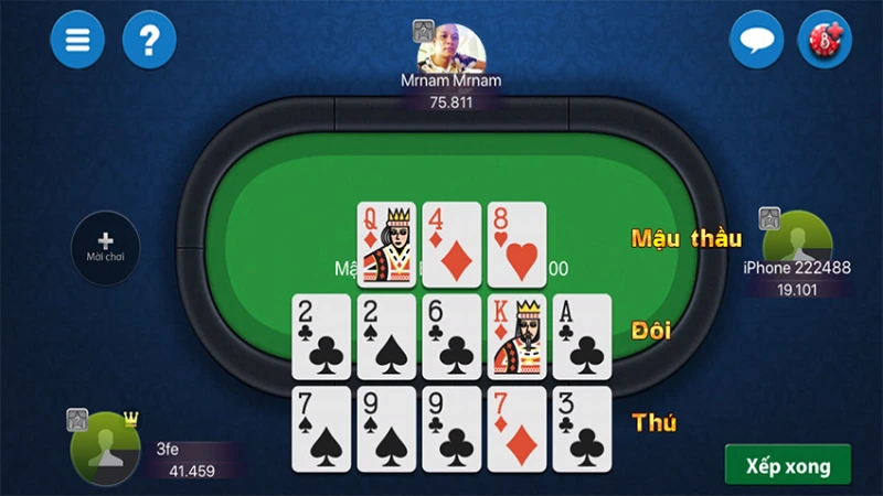 cach choi bai mau binh 3 Luật so sánh chi A khi các chi bằng nhau