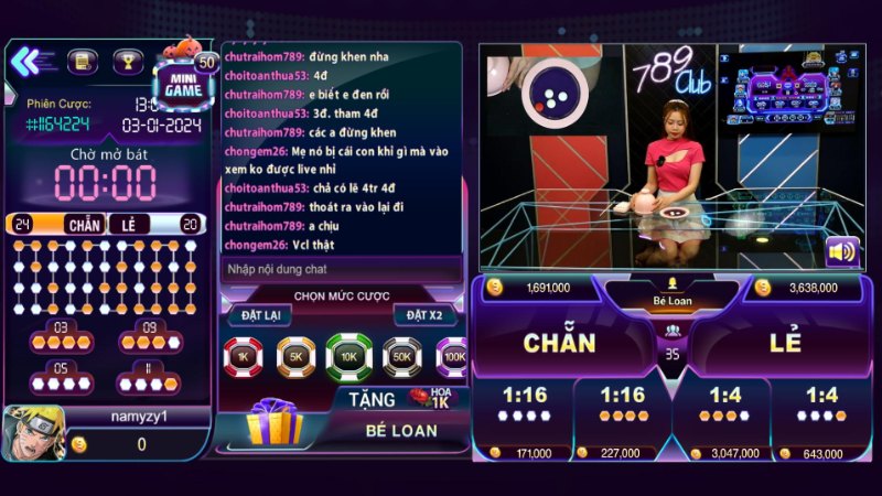 casino 789club 2 Cược thủ sẽ đặt cược vào kết quả một bộ bát đĩa chứa bốn đồng xu trên bàn cược